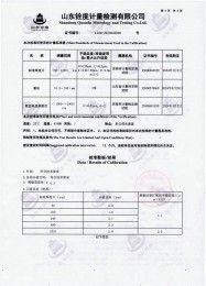 檢測儀器報(bào)告證書：涂層測厚儀